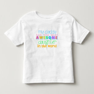 かわいい私は幼児のためのパパのシャツが大好き トドラーTシャツ