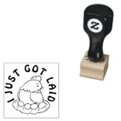 かわいい私は得卵のスタンプを置いた ラバースタンプ (押印)