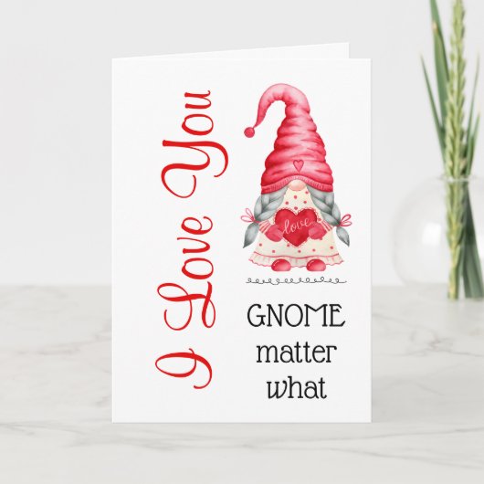 かわいい私は愛あなた女の子の格言物質は何バレンタイン カード (正面)