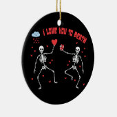 かわいい私は死ぬバレンタインデーのバレンタインデー セラミックオーナメント (右)