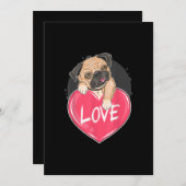 かわいい私は盗むハートパグ |バレンタインデーの贈り物 (正面/裏面)