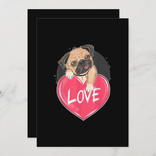 かわいい私は盗むハートパグ |バレンタインデーの贈り物 (正面/裏面)