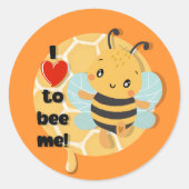 かわいい私は私に愛する（昆虫）マルハナバチ ラウンドシール (正面)