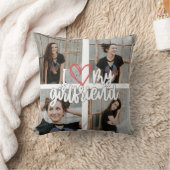 かわいい私は私のガールフレンドの写真装飾用クッション クッション (ブランケット)