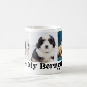 かわいい私は私のベルネドードル3写真テンプレート コーヒーマグカップ (中央)