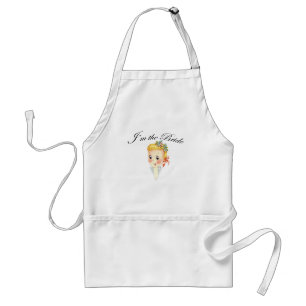 かわいい私は花嫁の女性だけのパーティーのブライダルシャワーです スタンダードエプロン