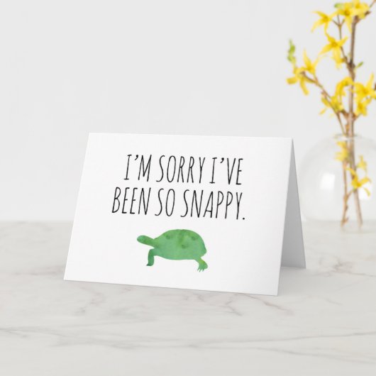 かわいい私は非常に怒ってごめんなさい カード (黄色い花)