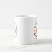 かわいい秋かぼちゃありがたい感謝賛美引用文 コーヒーマグカップ (中央)