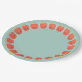 かわいい秋のアップル紙プレート ペーパープレート (アングル)