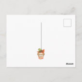 かわいい秋のカップケーキとバンティング秋ありがとう ポストカード (裏面)