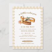 かわいい秋のカボチャのピーベイビーシャワー 招待状 (正面)