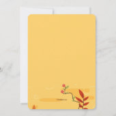 かわいい秋のカボチャの招待状 招待状 (裏面)