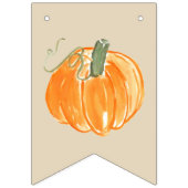 かわいい秋のカボチャハッピーバースデーの旗 バンティングフラッグ (第1の旗)