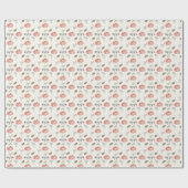 かわいい秋のカボチャ水彩秋と離れ ラッピングペーパー (フラット)