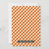 かわいい秋のカボチャ誕生日パーティーの招待状 招待状 (裏面)