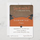 かわいい秋のキツネのベビーシャワーの招待状 招待状 (正面)