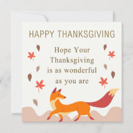 かわいい秋のキツネ落ちる離れ紅葉