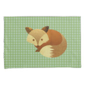かわいい秋のキツネ 枕カバー (正面右)