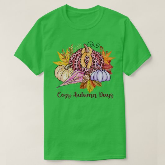 かわいい秋のデザイン2 Tシャツ (デザイン正面)
