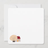 かわいい秋のノートカード – 紅葉グリーティングカード ノートカード (裏面)