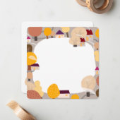 かわいい秋のノートカード – 紅葉グリーティングカード ノートカード (正面/裏面インサイチュ)