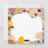 かわいい秋のノートカード – 紅葉グリーティングカード ノートカード (正面)