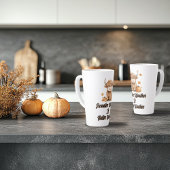 かわいい秋のハイランドカウズ カフェラテマグ