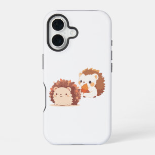 かわいい秋のハリネズミ – かわいい秋森林動物 iPhone 16ケース