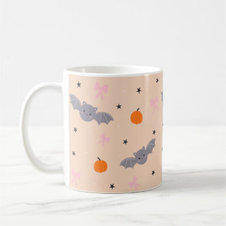 かわいい秋のハロウィンバット柄マグカップ コーヒーマグカップ