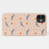かわいい秋のハロウィン コウモリ柄フォンケース Case-Mate iPhoneケース (裏面(横))