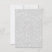 かわいい秋のピンクカボチャ秋フローラベビーシャワー サンキューカード (裏面)