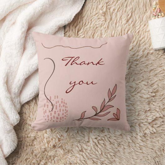 かわいい秋のフローラと幾何学的抽象芸術 クッション (ブランケット)