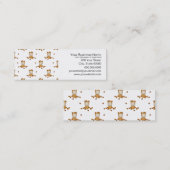 かわいい秋のベビーの秋のパタ葉ーン スキニー名刺 (正面/裏面)