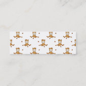 かわいい秋のベビーの秋のパタ葉ーン スキニー名刺 (裏面)