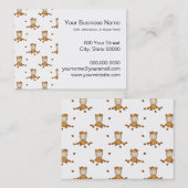 かわいい秋のベビーの秋のパタ葉ーン 名刺 (正面/裏面)