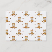 かわいい秋のベビーの秋のパタ葉ーン 名刺 (裏面)