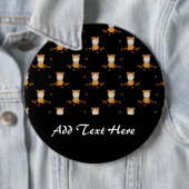 かわいい秋のベビーの秋のパタ葉ーン 缶バッジ (インサイチュ)