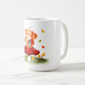 かわいい秋のリス コーヒーマグカップ (正面右)