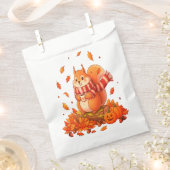 かわいい秋のリス フェイバーバッグ (クリップ留めされた状態)