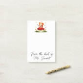 かわいい秋のリス ポストイット (デスク上)