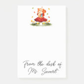 かわいい秋のリス ポストイット (正面)