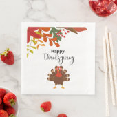 かわいい秋の七面鳥ハッピーサンクスギビング (インサイチュ)