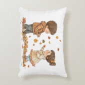 かわいい秋の子ども アクセントクッション (正面(垂直))