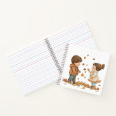 かわいい秋の子供たち ノートブック (内部)