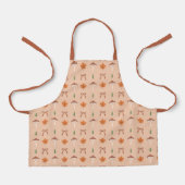 かわいい秋の弓パターン エプロン (正面)