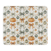 かわいい秋の弓パターン カッティングボード (正面)