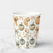 かわいい秋の弓パターン 紙コップ (右)