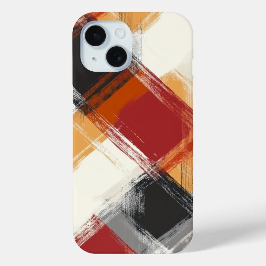 かわいい秋の格子模様 Case-Mate iPhoneケース (裏面)