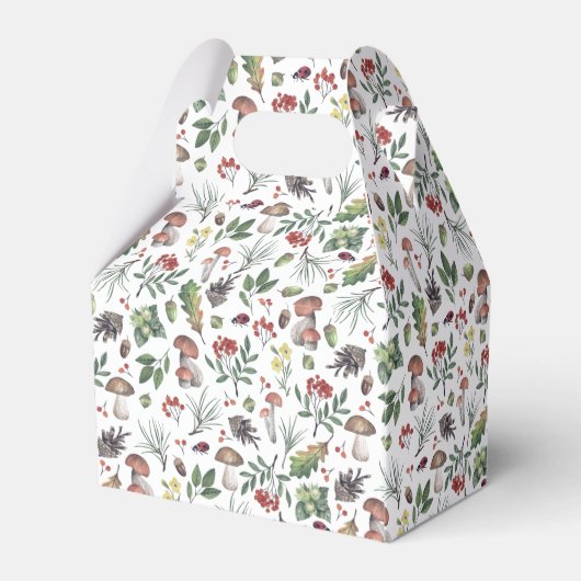 かわいい秋の森 |赤ちゃんシャワーのお気に入り フェイバーボックス (裏面サイド)