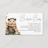 かわいい秋の森 |赤ちゃんシャワー予約のリクエスト エンクロージャーカード (正面)